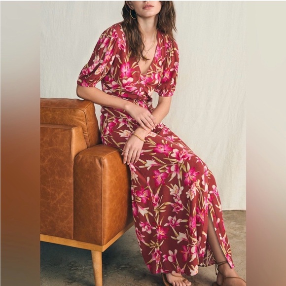 Faherty Dresses & Skirts - Faherty Floral Button-Down Dress